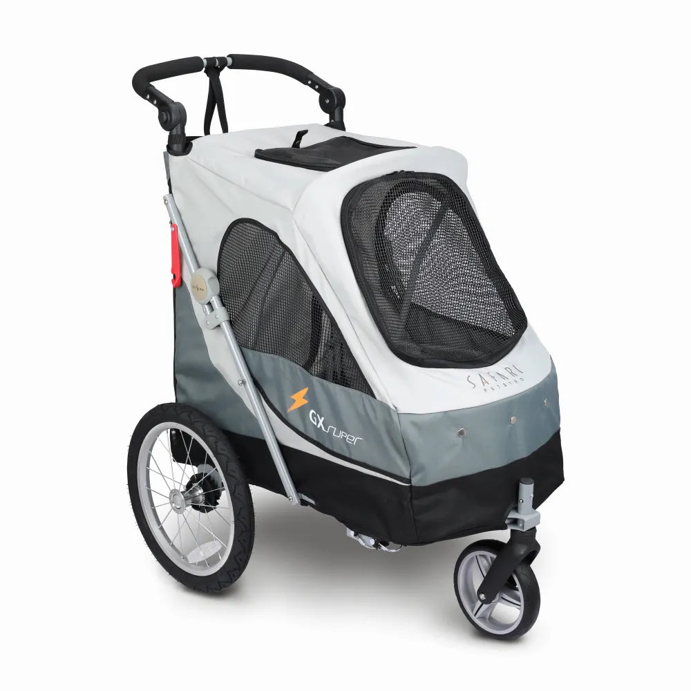 Petstro XL med fire hjul i fargen Smoke Grey