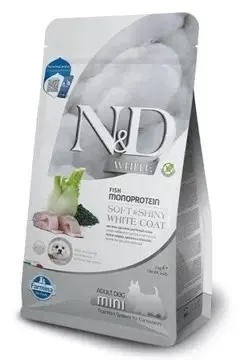 Oppskrift på havabbor, spirulina og fennikel. Komplett fôr for voksne hunder