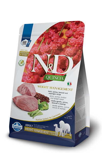 N&D Quinoa Weight Management Lamb & Broccoli Adult Med & Maxi - 7 kg